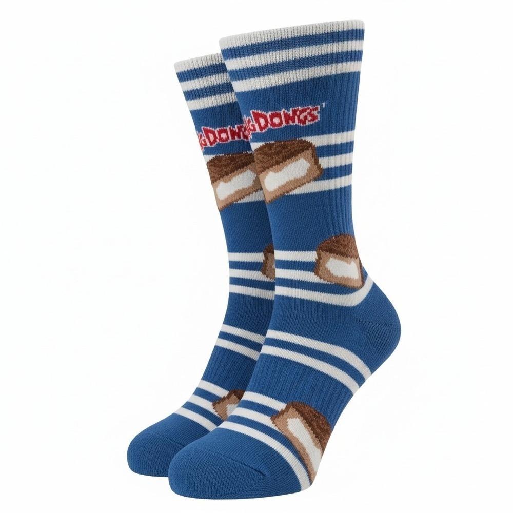 Odd Sox Ding Dongs Blue Crazy Funny Novelty Crew Socks Men's Size 6-12 NWT